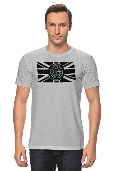Заказать мужскую футболку в Москве. Футболка классическая Millwall SI Union Jack от Millwall Supporters Club Russia - готовые дизайны и нанесение принтов.