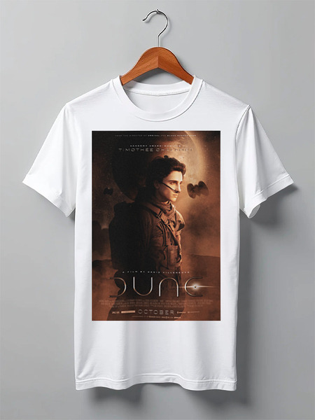 Заказать мужскую футболку в Москве. Футболка классическая Дюна / Dune от kino.printio.ru - готовые дизайны и нанесение принтов.