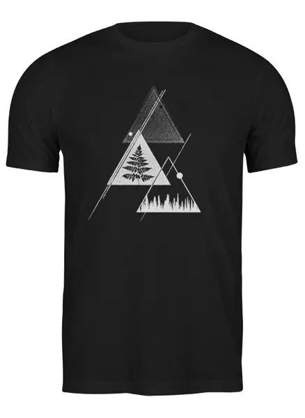 Заказать мужскую футболку в Москве. Футболка классическая Forest Fern от oneredfoxstore@gmail.com - готовые дизайны и нанесение принтов.