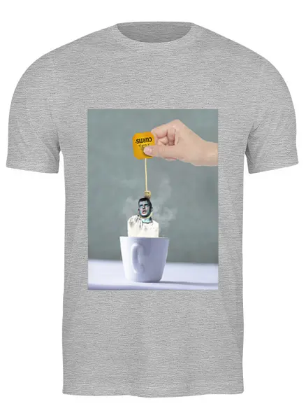 Заказать мужскую футболку в Москве. Футболка классическая Joy Division meme от Екатерина Бескова - готовые дизайны и нанесение принтов.