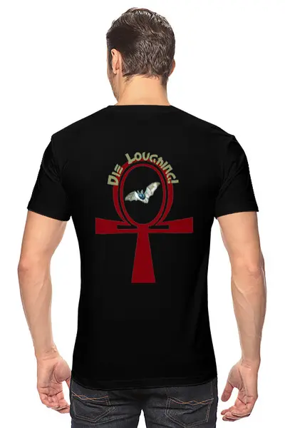 Заказать мужскую футболку в Москве. Футболка классическая Кельтский крест Анх от Лана  - готовые дизайны и нанесение принтов.
