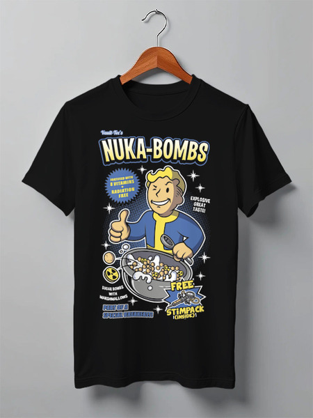 Заказать мужскую футболку в Москве. Футболка классическая Vault Boy от printik - готовые дизайны и нанесение принтов.