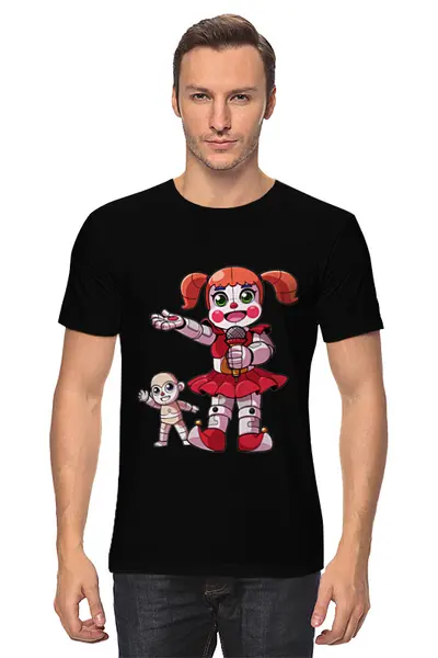 Заказать мужскую футболку в Москве. Футболка классическая Five Nights at Freddy’s от weeert - готовые дизайны и нанесение принтов.