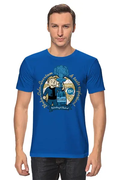 Заказать мужскую футболку в Москве. Футболка классическая Fallout от printik - готовые дизайны и нанесение принтов.