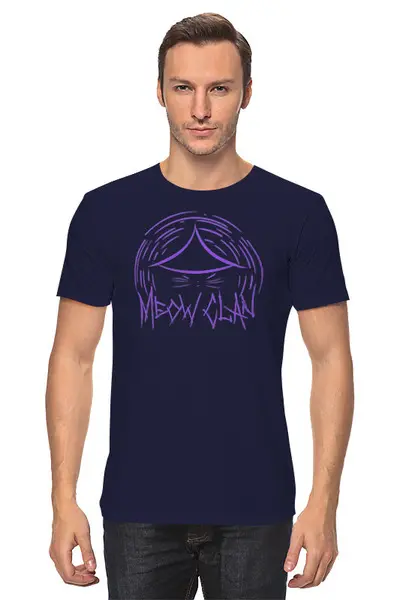 Заказать мужскую футболку в Москве. Футболка классическая Meow-Tang Clan от oneredfoxstore@gmail.com - готовые дизайны и нанесение принтов.