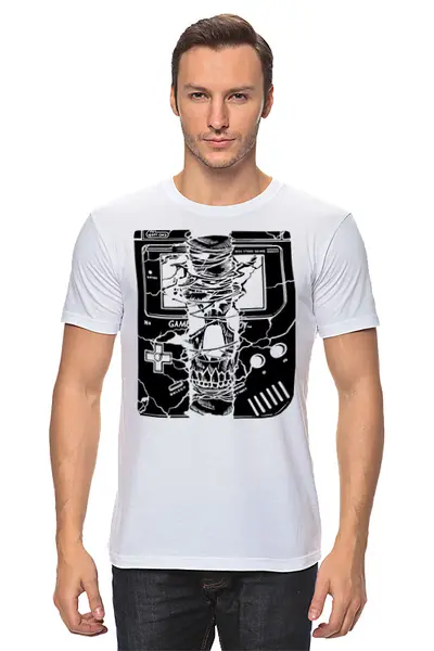 Заказать мужскую футболку в Москве. Футболка классическая Oldschool от oneredfoxstore@gmail.com - готовые дизайны и нанесение принтов.
