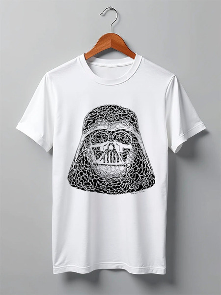 Заказать мужскую футболку в Москве. Футболка классическая Darth Vader by ME от maxim ershov - готовые дизайны и нанесение принтов.