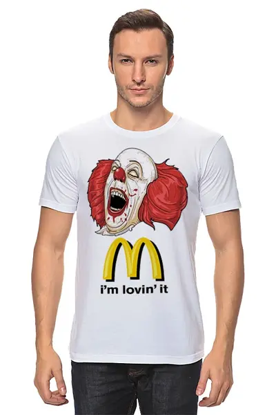 Заказать мужскую футболку в Москве. Футболка классическая McDonalds/Макдональдс от vita22 - готовые дизайны и нанесение принтов.