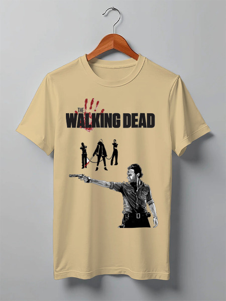 Заказать мужскую футболку в Москве. Футболка классическая The Walking Dead от Pomidor - готовые дизайны и нанесение принтов.