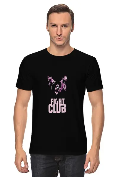 Заказать мужскую футболку в Москве. Футболка классическая Fight Club от priceless - готовые дизайны и нанесение принтов.