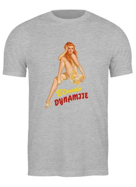 Заказать мужскую футболку в Москве. Футболка классическая Blonde dynamite                 от dyzel1 - готовые дизайны и нанесение принтов.