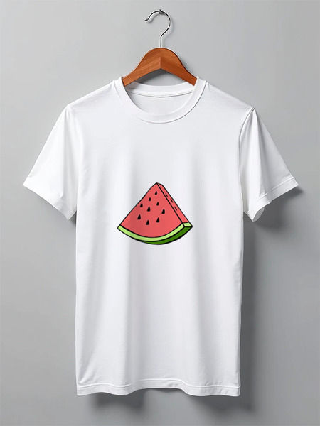 Заказать мужскую футболку в Москве. Футболка классическая Арбуз от YellowCloverShop - готовые дизайны и нанесение принтов.