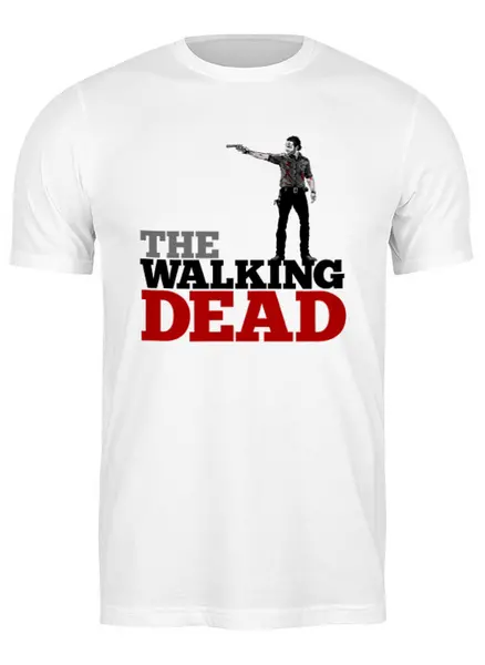 Заказать мужскую футболку в Москве. Футболка классическая The Walking Dead от iZOMBIE - готовые дизайны и нанесение принтов.