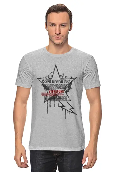 Заказать мужскую футболку в Москве. Футболка классическая Dope Stars Inc. \ Vyperpunk от OEX design - готовые дизайны и нанесение принтов.