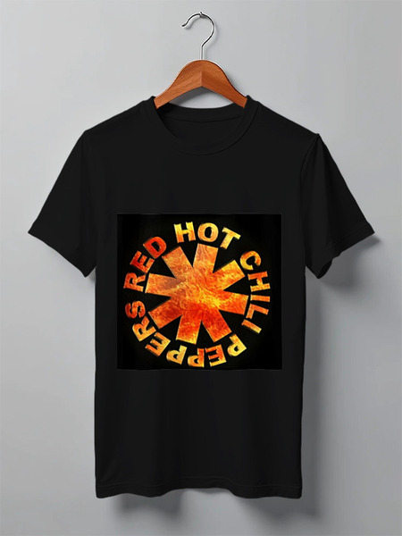 Заказать мужскую футболку в Москве. Футболка классическая Red Hot Chili Peppers от ac.dc-metall - готовые дизайны и нанесение принтов.