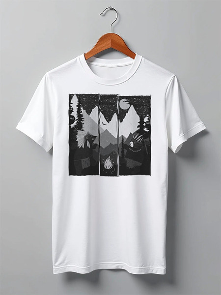 Заказать мужскую футболку в Москве. Футболка классическая Wild Indians от oneredfoxstore@gmail.com - готовые дизайны и нанесение принтов.