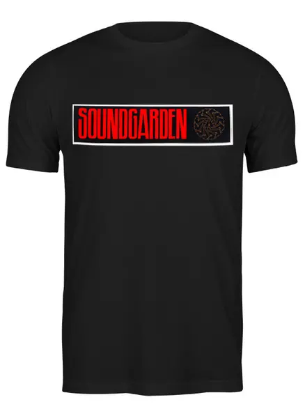 Заказать мужскую футболку в Москве. Футболка классическая Группа "Soundgarden" от Fedor - готовые дизайны и нанесение принтов.