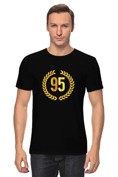 Заказать мужскую футболку в Москве. Футболка классическая Футболка "95" от Re  Tyan - готовые дизайны и нанесение принтов.