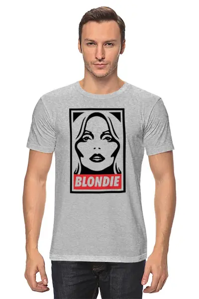 Заказать мужскую футболку в Москве. Футболка классическая Blondie  от ПРИНТЫ ПЕЧАТЬ  - готовые дизайны и нанесение принтов.