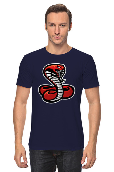 Заказать мужскую футболку в Москве. Футболка классическая Red cobra от skynatural - готовые дизайны и нанесение принтов.