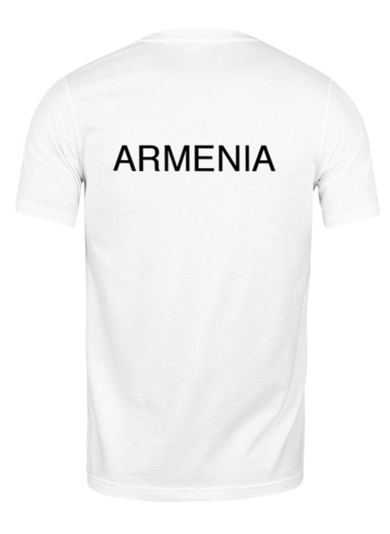 Заказать мужскую футболку в Москве. Футболка классическая ARMENIA АРМЕНИЯ от ar_lev - готовые дизайны и нанесение принтов.