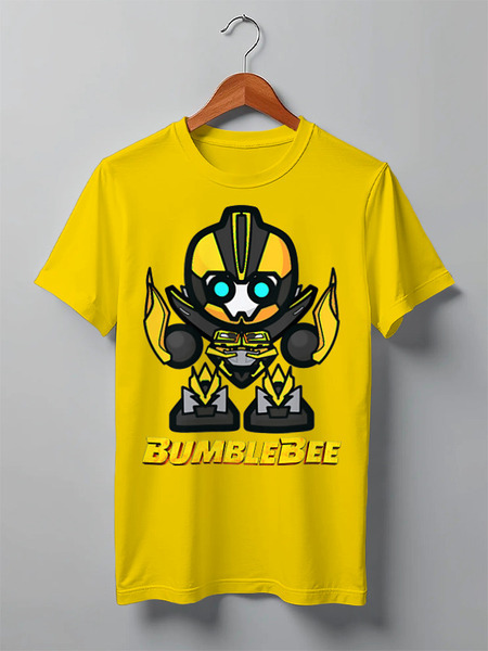 Заказать мужскую футболку в Москве. Футболка классическая Bumblebee от balden - готовые дизайны и нанесение принтов.