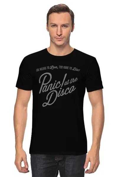 Заказать мужскую футболку в Москве. Футболка классическая Panic! At the Disco от geekbox - готовые дизайны и нанесение принтов.