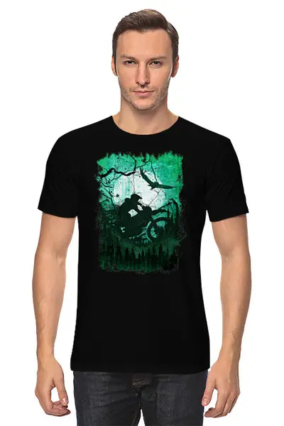 Заказать мужскую футболку в Москве. Футболка классическая Dirt Rider от oneredfoxstore@gmail.com - готовые дизайны и нанесение принтов.