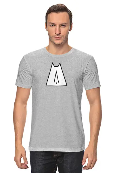 Заказать мужскую футболку в Москве. Футболка классическая Cats Here от oneredfoxstore@gmail.com - готовые дизайны и нанесение принтов.