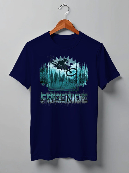 Заказать мужскую футболку в Москве. Футболка классическая Freeride от oneredfoxstore@gmail.com - готовые дизайны и нанесение принтов.