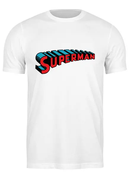 Заказать мужскую футболку в Москве. Футболка классическая superman от Евгений Бобров - готовые дизайны и нанесение принтов.