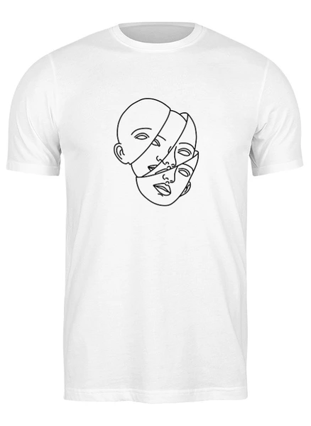 Заказать мужскую футболку в Москве. Футболка классическая "МНОГОЛИКОСТЬ" от cooldesign  - готовые дизайны и нанесение принтов.