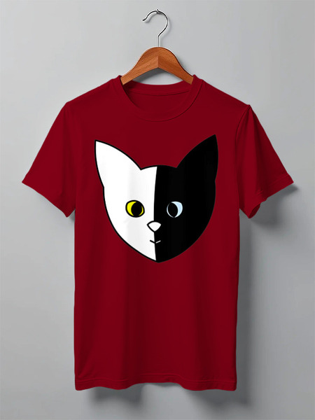 Заказать мужскую футболку в Москве. Футболка классическая Cats Here от oneredfoxstore@gmail.com - готовые дизайны и нанесение принтов.