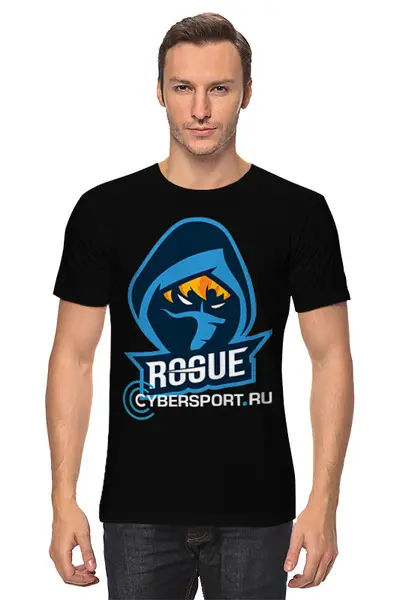 Заказать мужскую футболку в Москве. Футболка классическая ROGUE от robus - готовые дизайны и нанесение принтов.