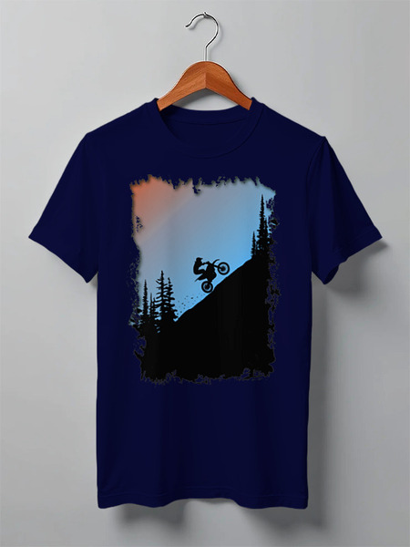 Заказать мужскую футболку в Москве. Футболка классическая Enduro Colors от oneredfoxstore@gmail.com - готовые дизайны и нанесение принтов.