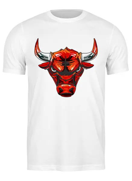 Заказать мужскую футболку в Москве. Футболка классическая ◈ BULL ◈ от balden - готовые дизайны и нанесение принтов.