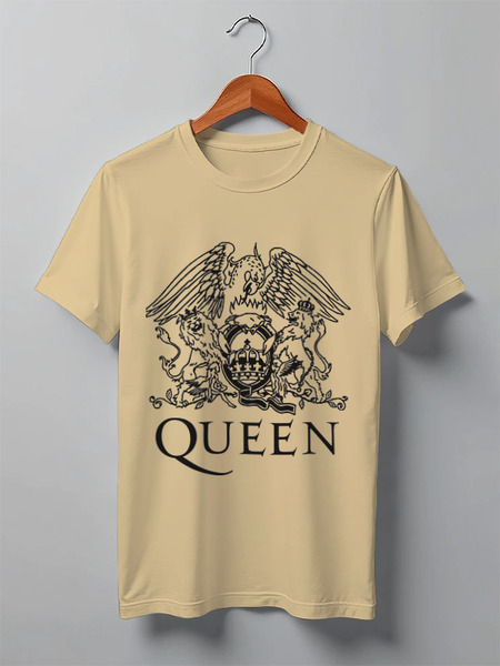 Заказать мужскую футболку в Москве. Футболка классическая QUEEN от robus - готовые дизайны и нанесение принтов.