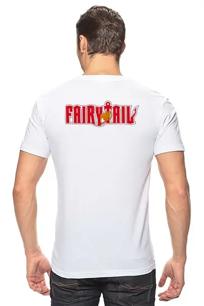 Заказать мужскую футболку в Москве. Футболка классическая Fairy Tail от Y L - готовые дизайны и нанесение принтов.