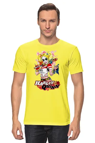 Заказать мужскую футболку в Москве. Футболка классическая Harley Quinn от ПРИНТЫ ПЕЧАТЬ  - готовые дизайны и нанесение принтов.