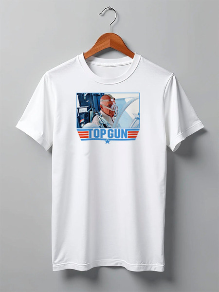 Заказать мужскую футболку в Москве. Футболка классическая TOP GUN Junior от panincomics@gmail.com - готовые дизайны и нанесение принтов.