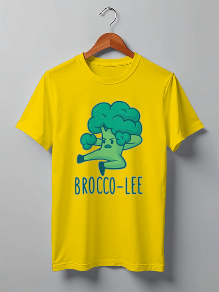 Заказать мужскую футболку в Москве. Футболка классическая Брокколи с надписью от Земфира Дусметова - готовые дизайны и нанесение принтов.
