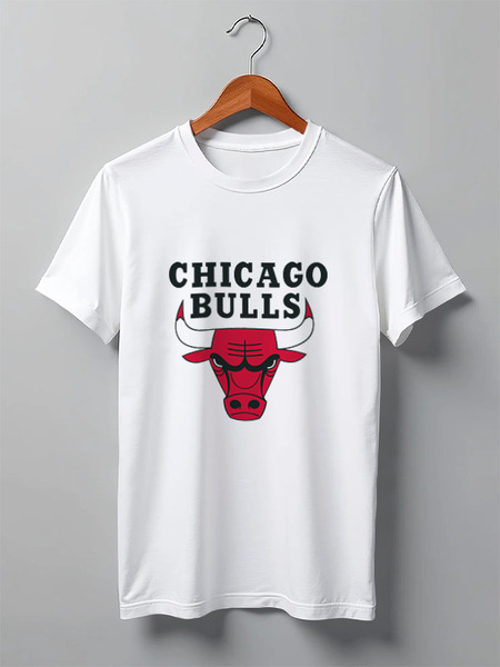 Заказать мужскую футболку в Москве. Футболка классическая Chicago Bulls от BURNSHIRTS - готовые дизайны и нанесение принтов.