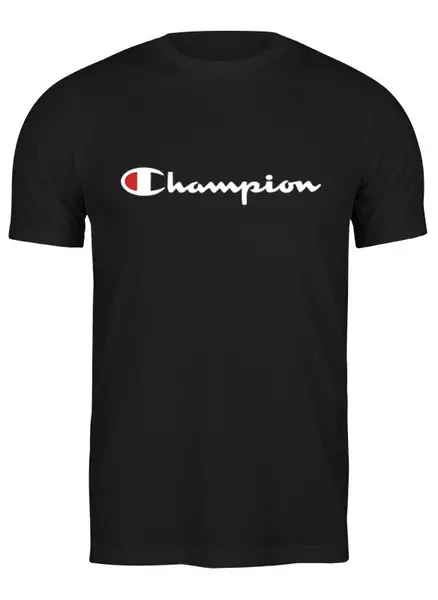 Заказать мужскую футболку в Москве. Футболка классическая Champion от DESIGNER   - готовые дизайны и нанесение принтов.