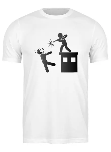 Заказать мужскую футболку в Москве. Футболка классическая Zombies от oneredfoxstore@gmail.com - готовые дизайны и нанесение принтов.