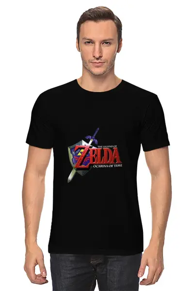 Заказать мужскую футболку в Москве. Футболка классическая The Legend Of Zelda от BURNSHIRTS - готовые дизайны и нанесение принтов.