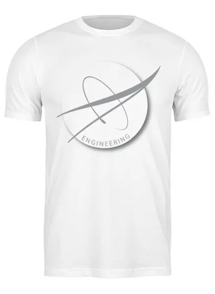 Заказать мужскую футболку в Москве. Футболка классическая Pictures of Nasa Logo Transparent  от Наталья Шевченко - готовые дизайны и нанесение принтов.