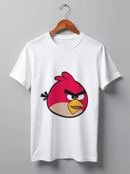 Заказать мужскую футболку в Москве. Футболка классическая Angry Birbs от тинейджер - готовые дизайны и нанесение принтов.