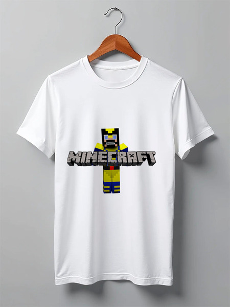 Заказать мужскую футболку в Москве. Футболка классическая Minecraft от торгаш - готовые дизайны и нанесение принтов.
