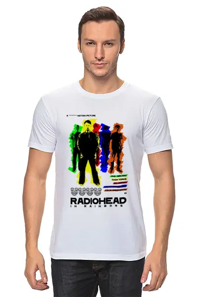 Заказать мужскую футболку в Москве. Футболка классическая Radiohead от Fedor - готовые дизайны и нанесение принтов.