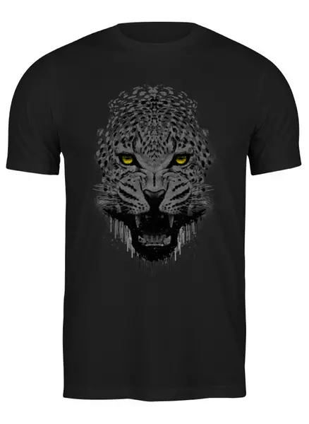 Заказать мужскую футболку в Москве. Футболка классическая Чёрная пантера от printik - готовые дизайны и нанесение принтов.
